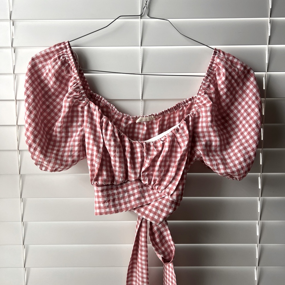 Altard state pink tie back top